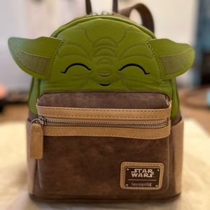 Loungefly Disney Parks Star Wars Yoda Mini Backpack